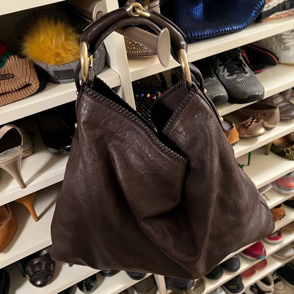 Gucci chocolate brown hobo - Picture 3 of 7